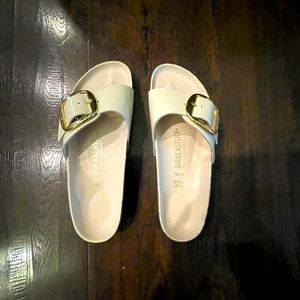 Women’s Madrid Big Buckle Natural Leather Birkenstock